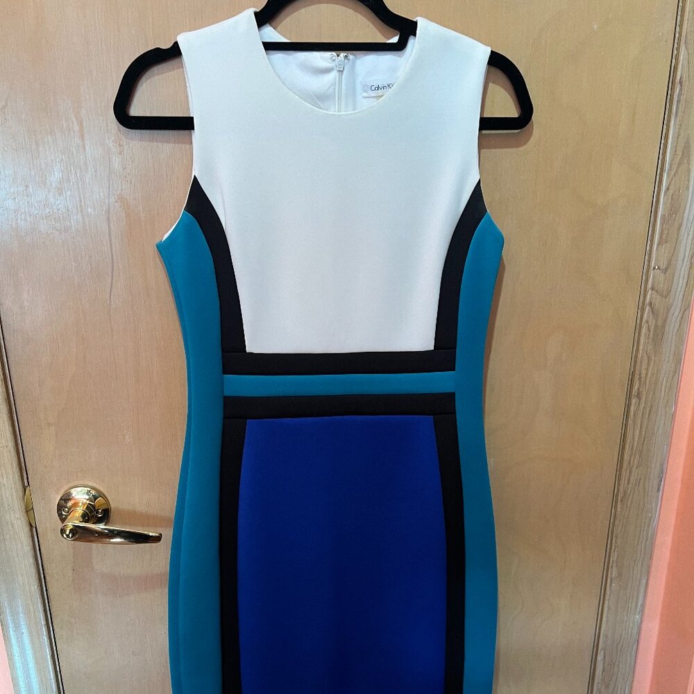 Calvin Klein Dress blue, green, white Size 6